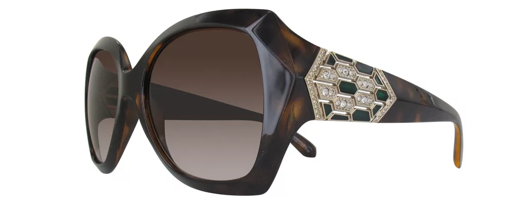 Bvlgari BV 8182B 977/13 55 Women sunglasses - Contact lenses display picture 2