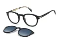 David Beckham DB 1080/CS 2M2/Z7 49 Men glasses with clip-on