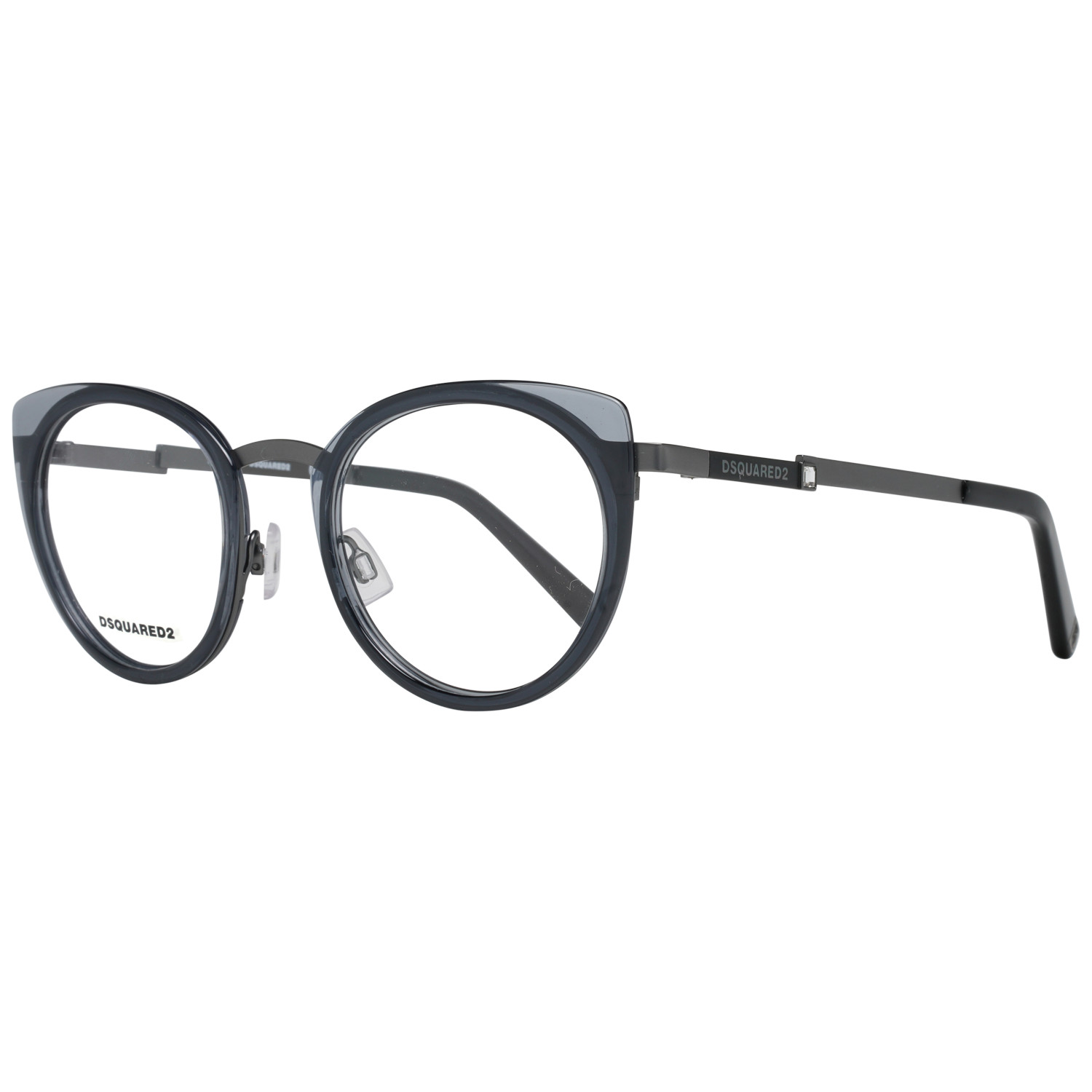 Dsquared2 ハイロットフレムメカネ DQ5302 009 Dsquared2 DQ5302 009 MATTE GUNMETAL 49/21/140 Women's