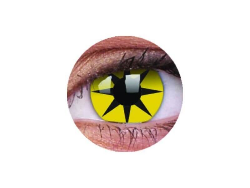ColourVUE Crazy Yellow Star (2 lenses) - without dioptre