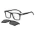 Hugo Boss HB 1726/G/CS 807/M9 55 Men glasses with clip-on