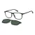 Polaroid PLD 6139/CS 7ZJ/UC 55 Men glasses with clip-on