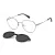 Polaroid PLD 6204/CS V81/M9 54 Men, Women glasses with clip-on