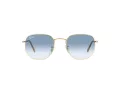 Ray-Ban Hexagonal RB 3548 001/3F 51 Men, Women sunglasses
