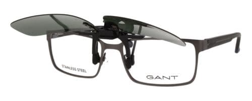 gant glasses with clip-on attachment